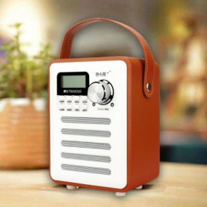 Retekess TR401 Braun und Weiß Retro Syle